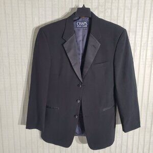 CHAPS RALPH LAUREN TUXIDO BLACK LONG SLEEVE WOOL SIZE 39R